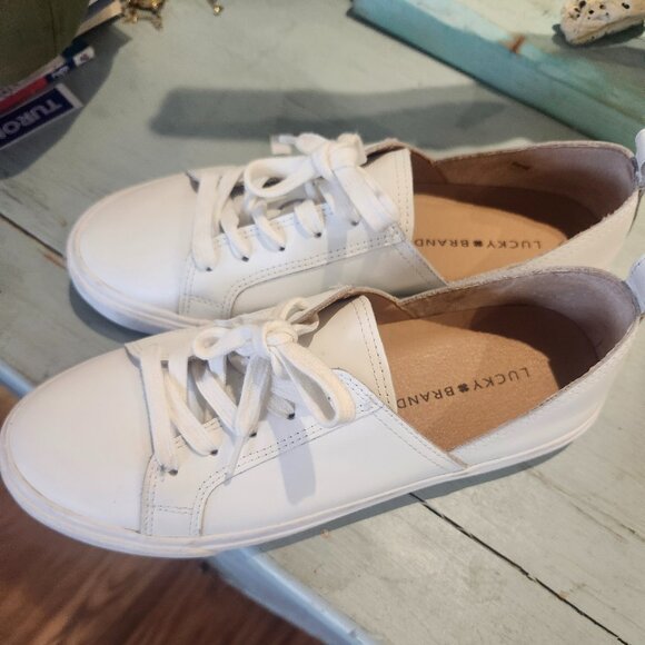Lucky Branch white sneakers. Worn once. - Picture 5 of 6